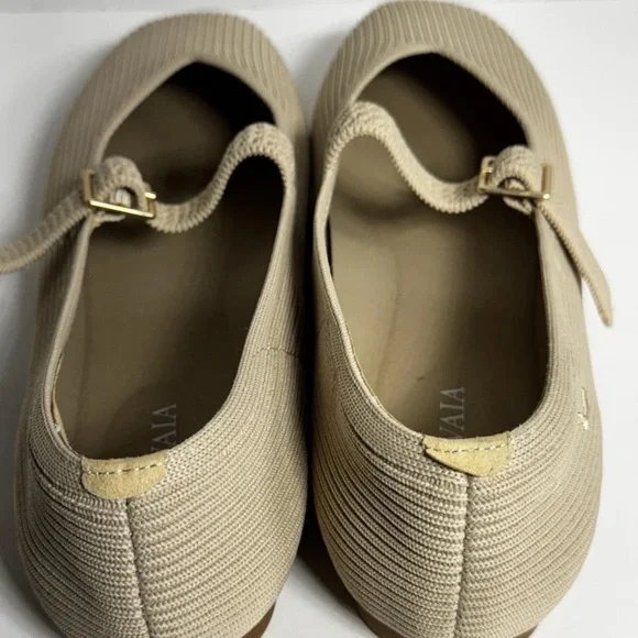 VIVAIA Shoes Womens Sz 9/40 Square-Toe Margot Mary Jane Minimalist Travel Ballet - Picture 4 of 10